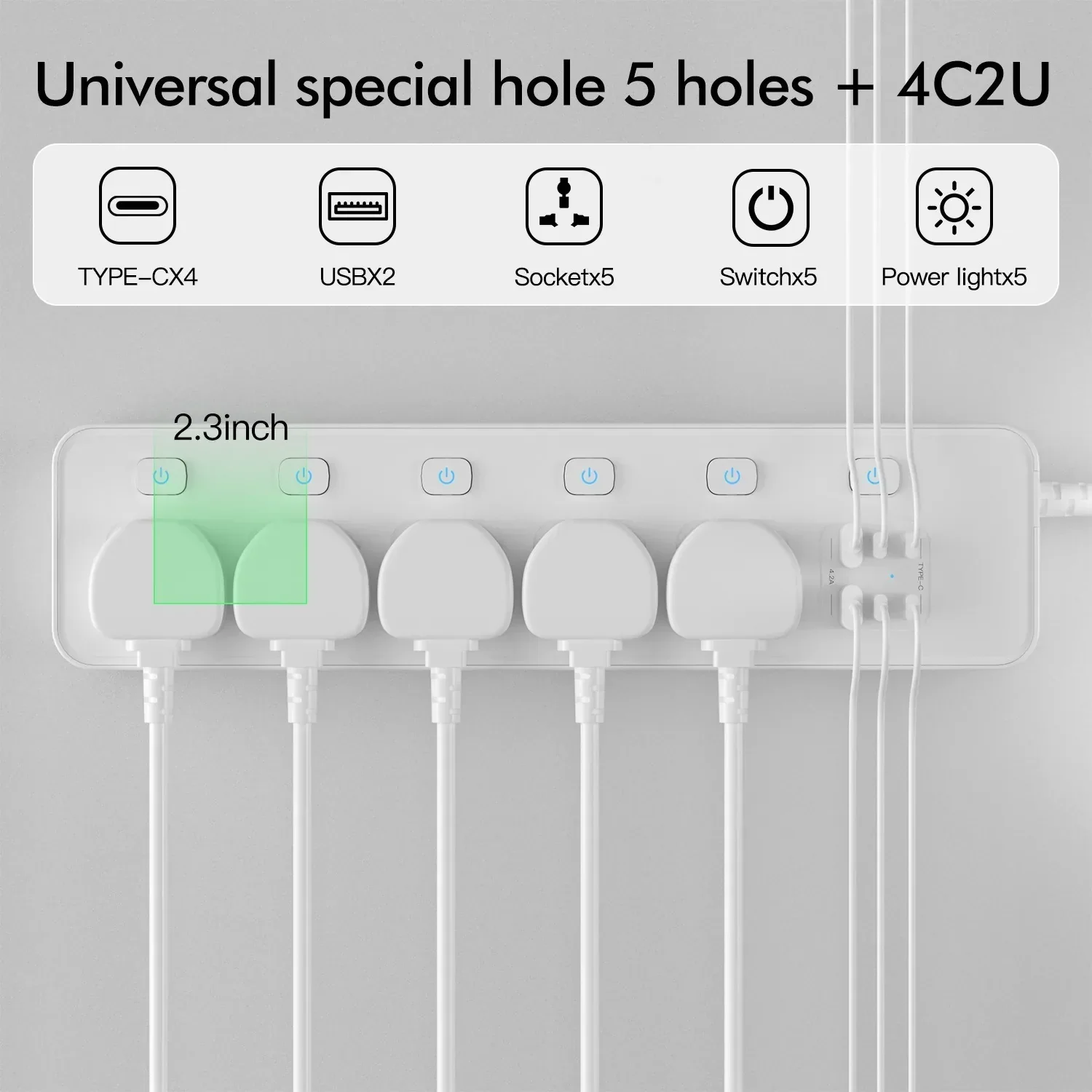 Travel Power Adapter with Multiple Outlets for Global Use - Image 10