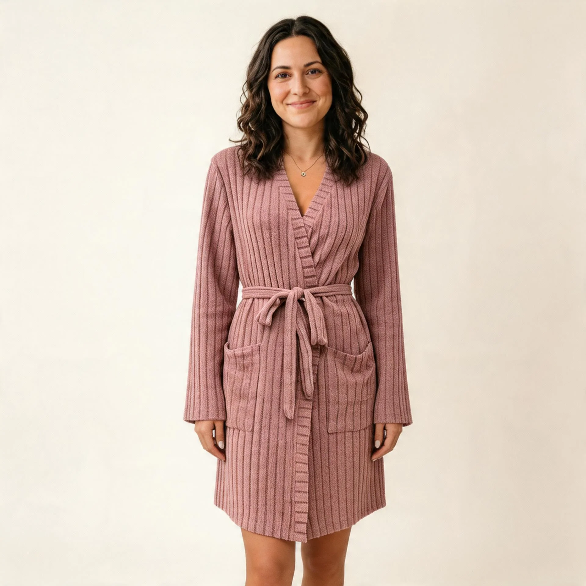 Soft Textured Bathrobe for Comfort - Image 2
