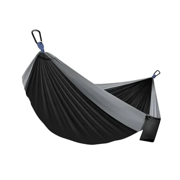 Adjustable Strap Nylon Hammock for Camping with 2 Carabiners