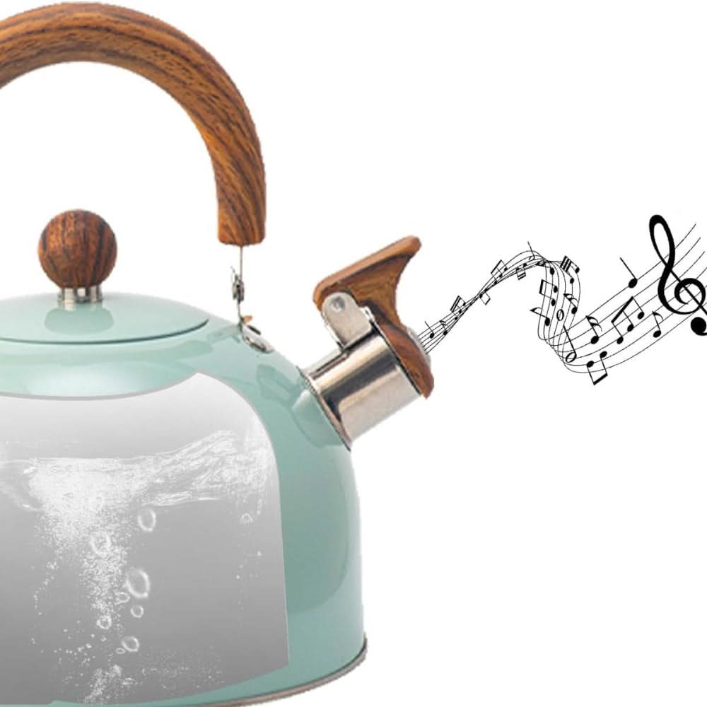 Classic Stainless Steel Kettle with Whistle for Quick Boiling - Image 3
