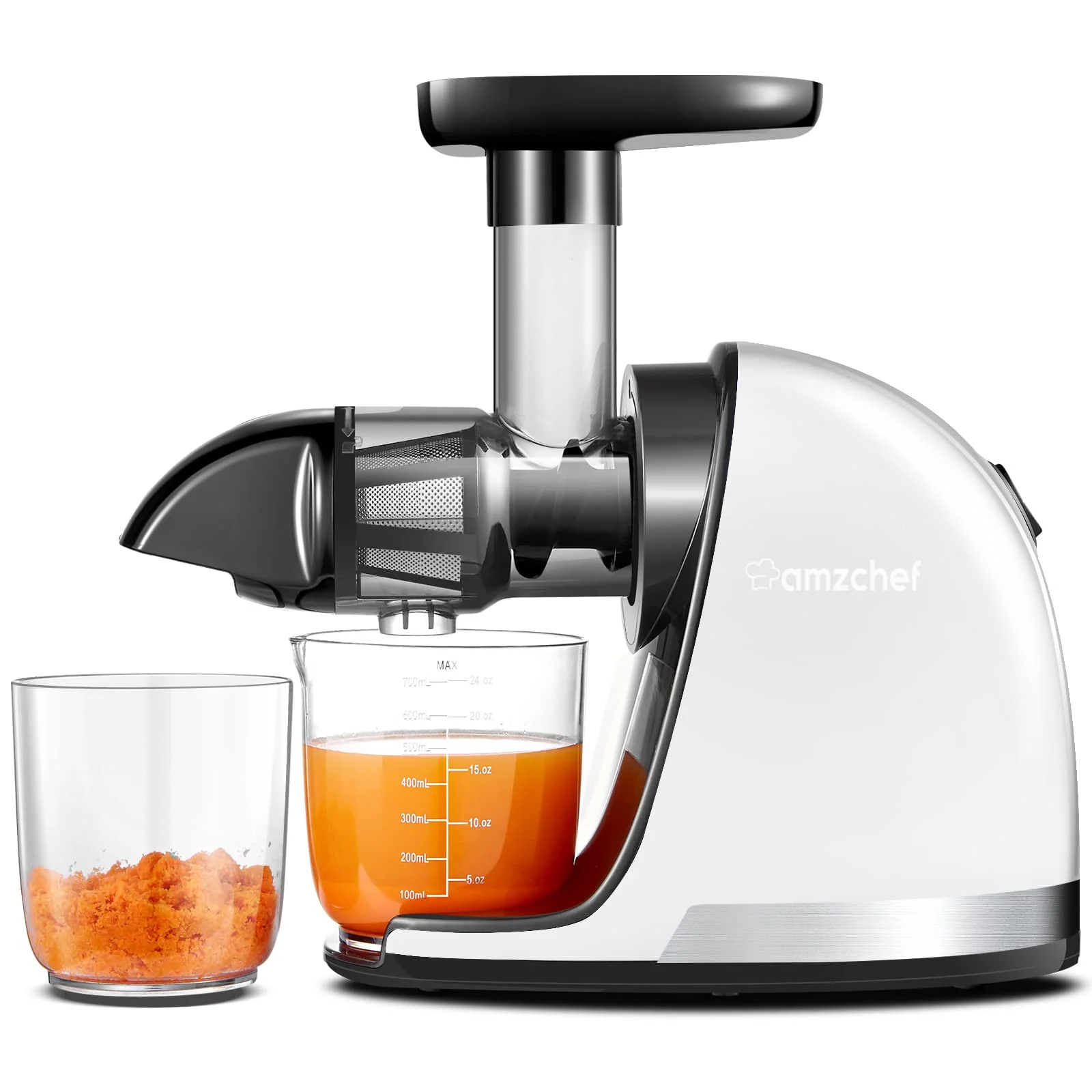 AMZCHEF Cold Press Slow Juicer ZM1501 Pure white 1