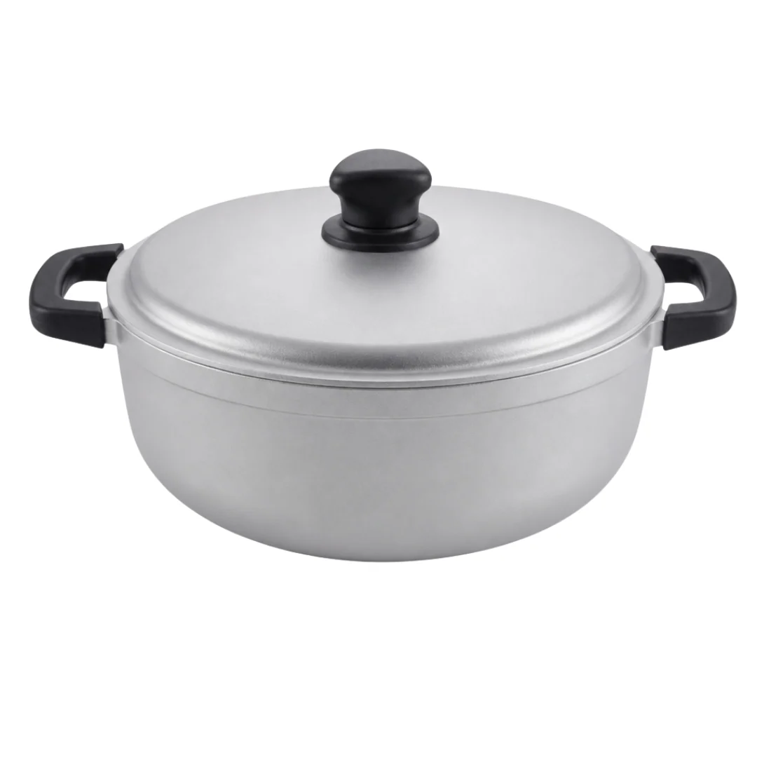Aluminum Cooking Pot with Lid for Rice, Soups, and Stews - Image 3