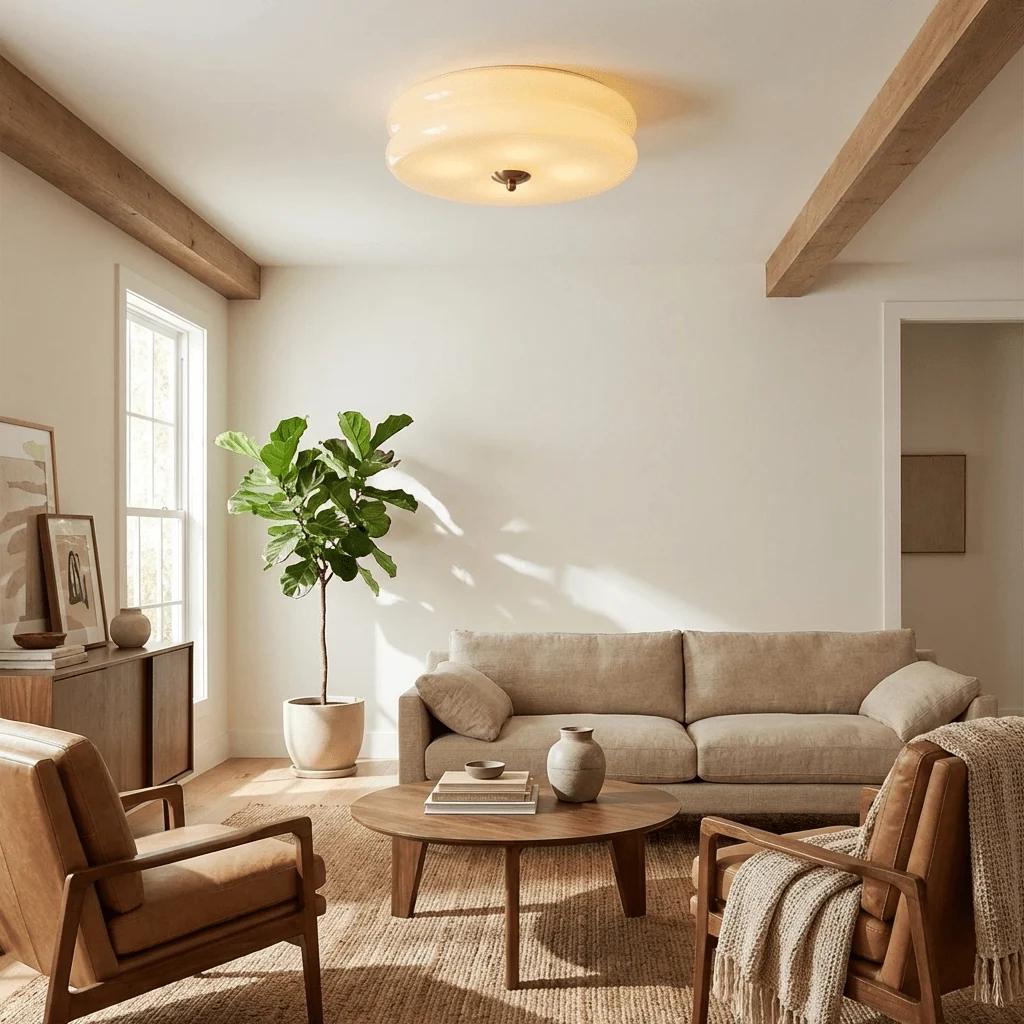 Elegant Retro Ceiling Light Fixture with Art Deco Flair - Image 12