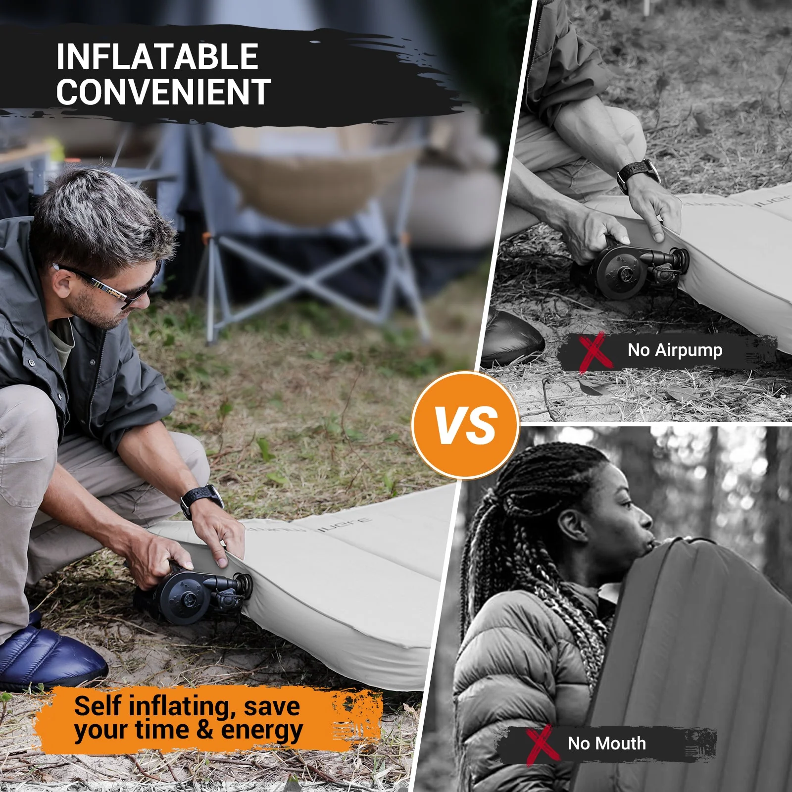 KingCamp PREMIUM Self Inflating Foam Sleeping Pad Double/Single - Image 40