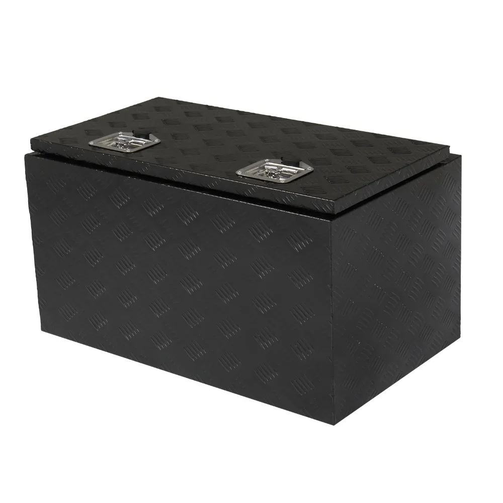 IVV Aluminum Truck Trailer Tool Box Pickup Underbody Truck Bed Storage Toolbox RV Trailer Organizer with T-Handle Latch Dual Lock Keys - Black, 42"L x 18"W x 17"H - Image 27