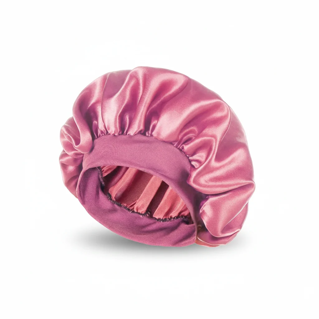 Shower Cap in Soft Satin Velvet Fabric