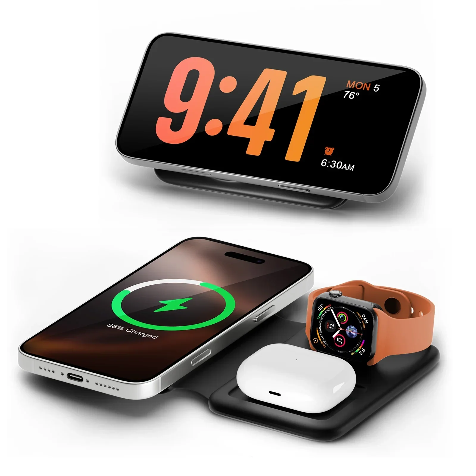 3-in-1 Magnetic Charging Station – Foldable Design - Image 2