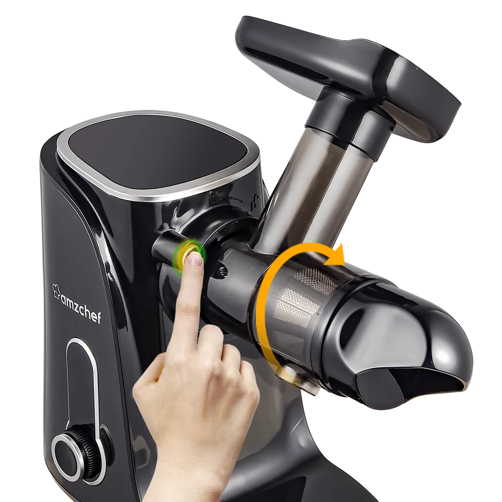 AMZCHEF Slow Juicer with Two Speed Modes GM3001 Black 2