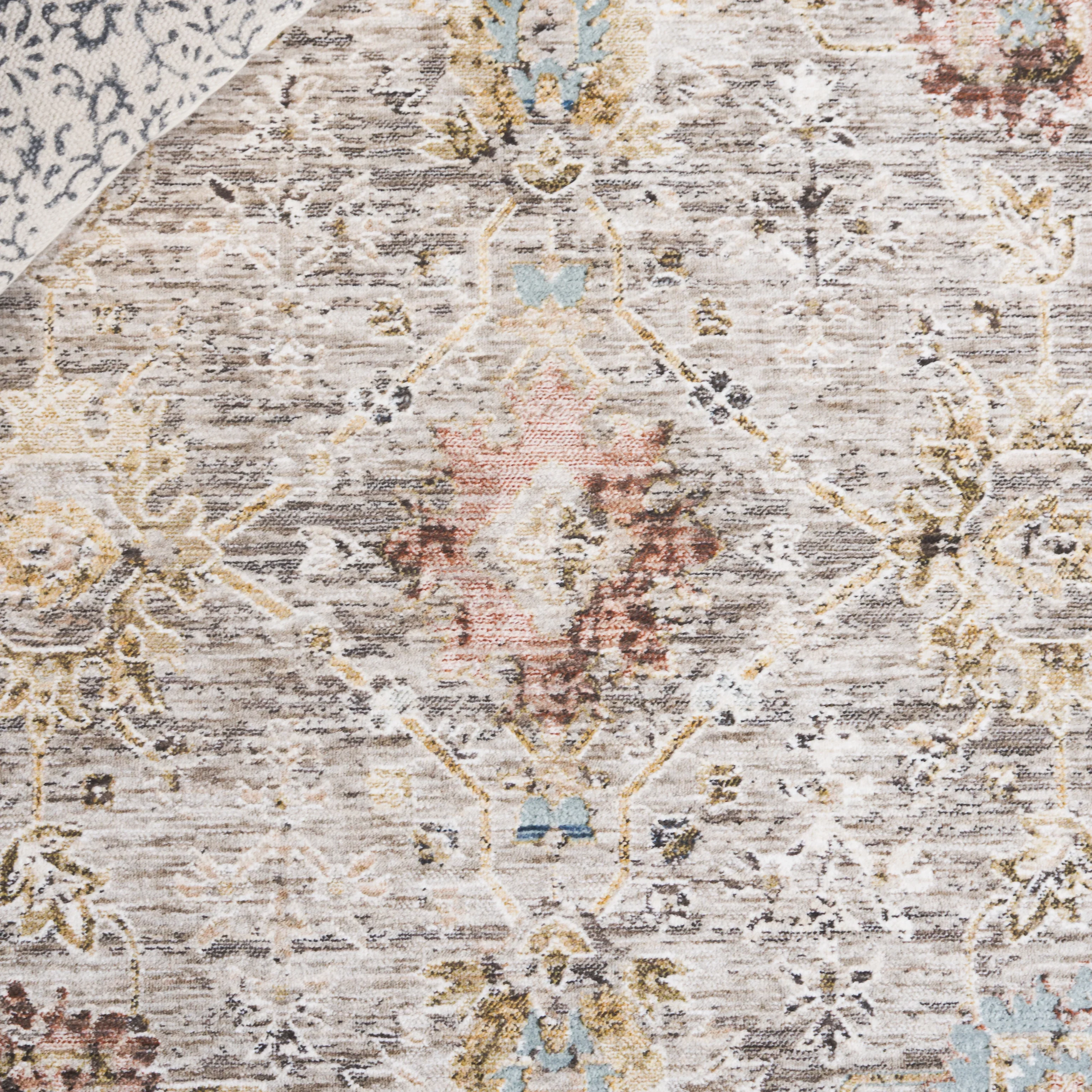 SAFAVIEH Autumn Freeman Floral Area Rug, Beige/Ivory Blue, 8' x 10' - Image 10