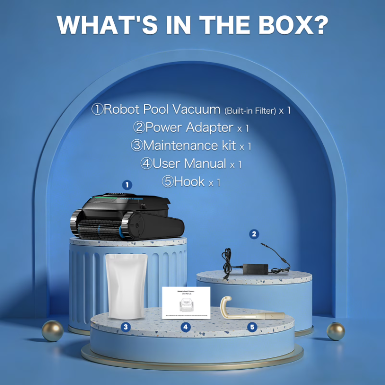AIRROBO Robotic Pool Vacuum CP40 Lite – Cordless Robotic Pool Cleaner for Above-Ground & In-Ground Pools