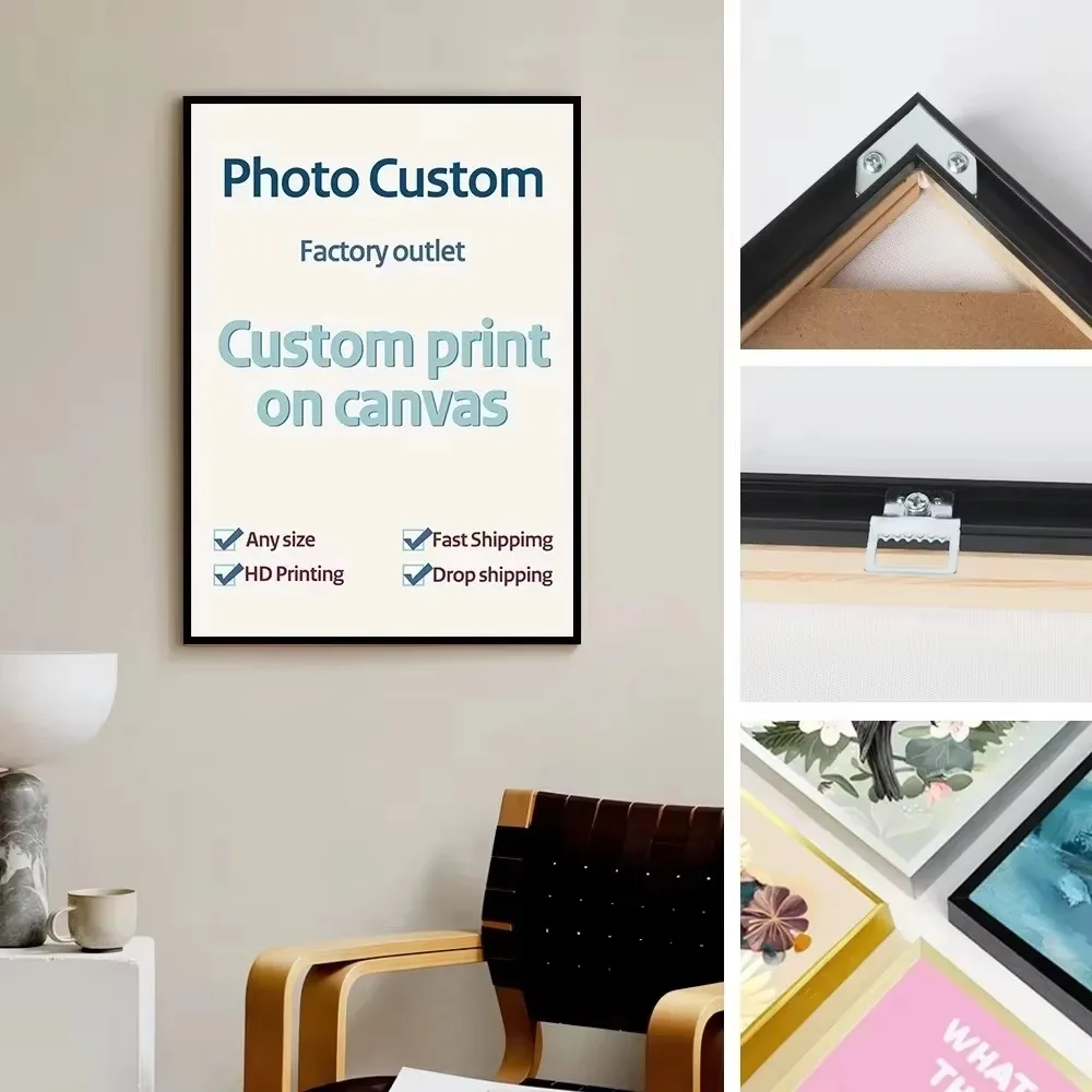 Canvas Frame Kit with Metal and Wooden Elements