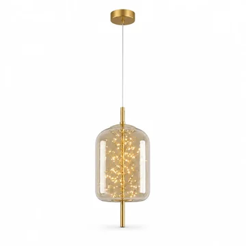 Pendant Light Energy-Efficient LED Smoky Glass Adjustable Wire