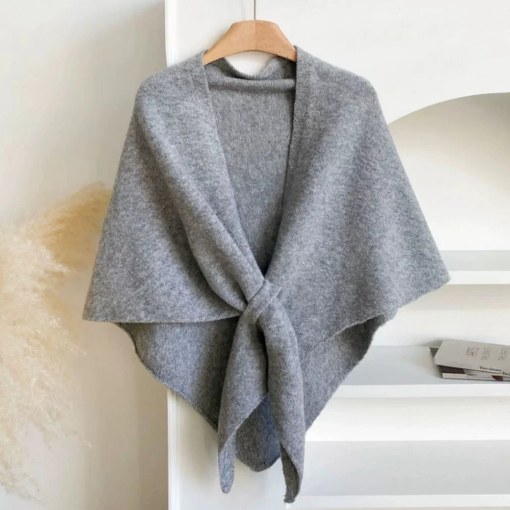 Triangle Shawl Lightweight Microfiber Blend Machine Washable - Image 9