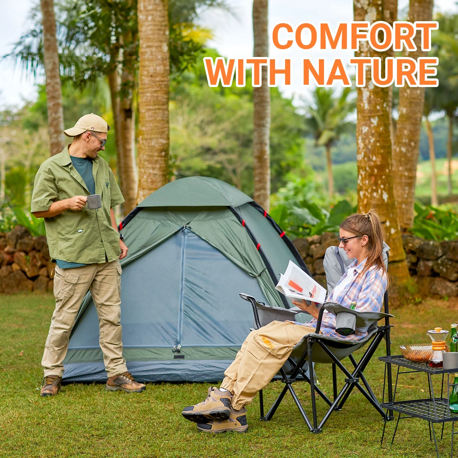 KingCamp Lumbar Support Oversized Camping Chair - Image 51