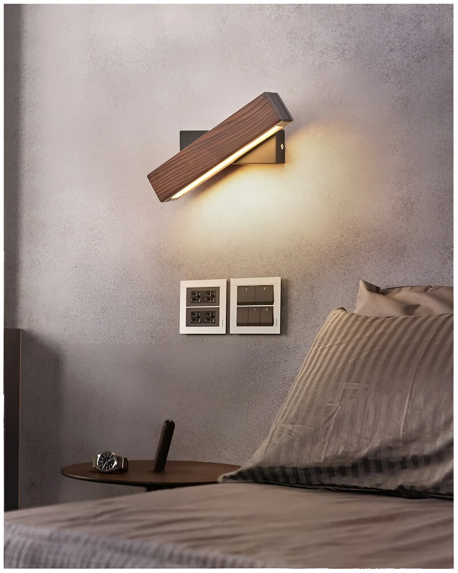 Sleek Rustic LED Wall Light for Modern Spaces - Image 5
