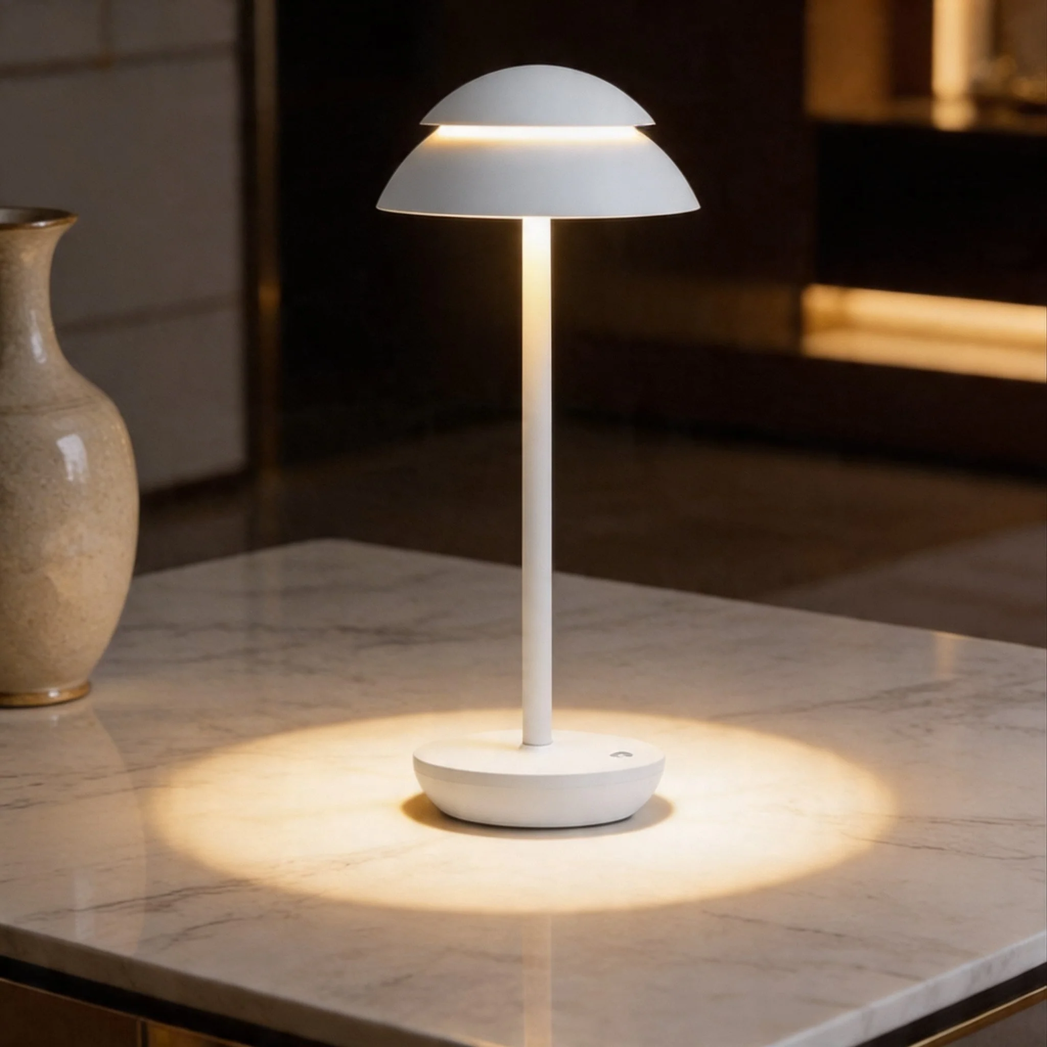 Touch-Controlled Cordless Mushroom-Shaped Table Light