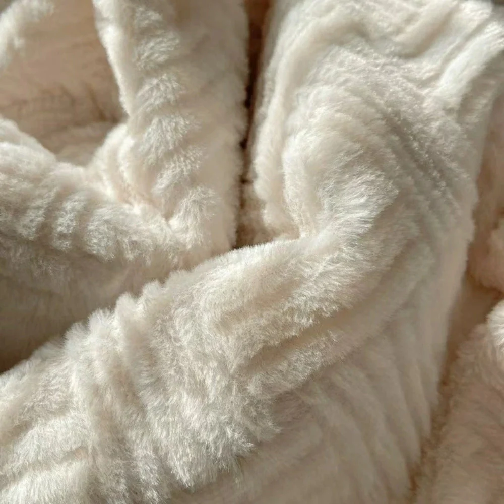 Throw Blanket Rabbit Plush Reversible Machine Washable - Image 10