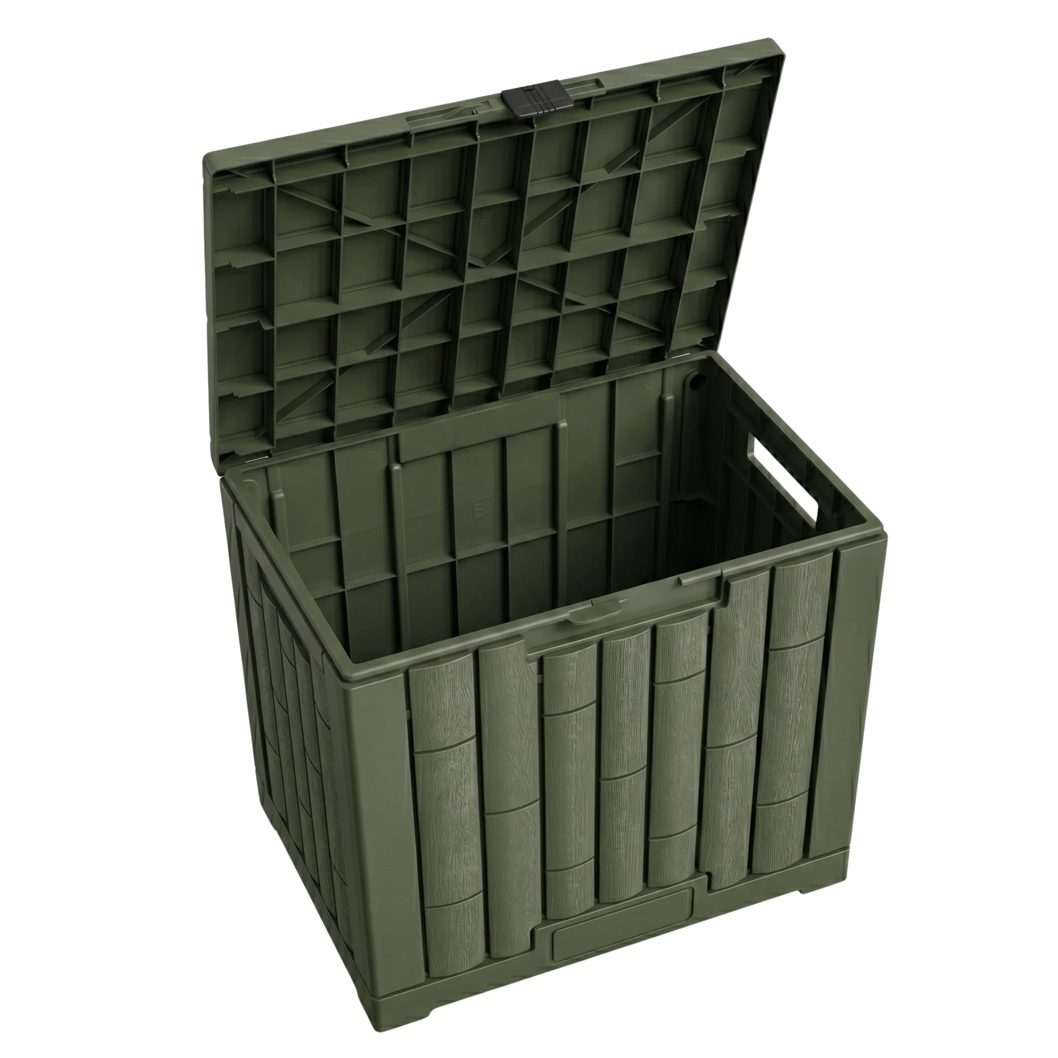 Hinged Lid Storage Container - 120L Capacity with 330 lb Weight Limit - Image 3
