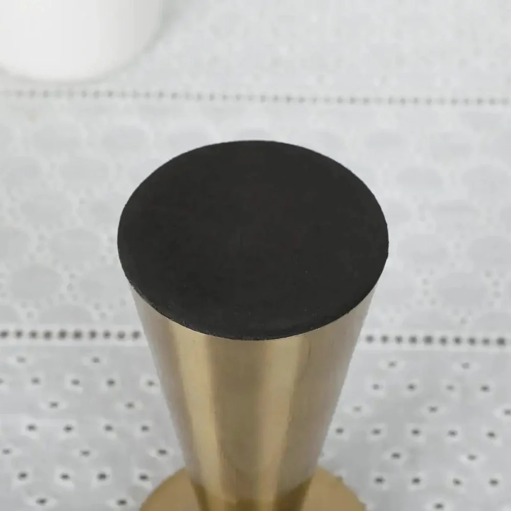 Candle Holders Handcrafted Brushed Brass Set of 3 - Image 6