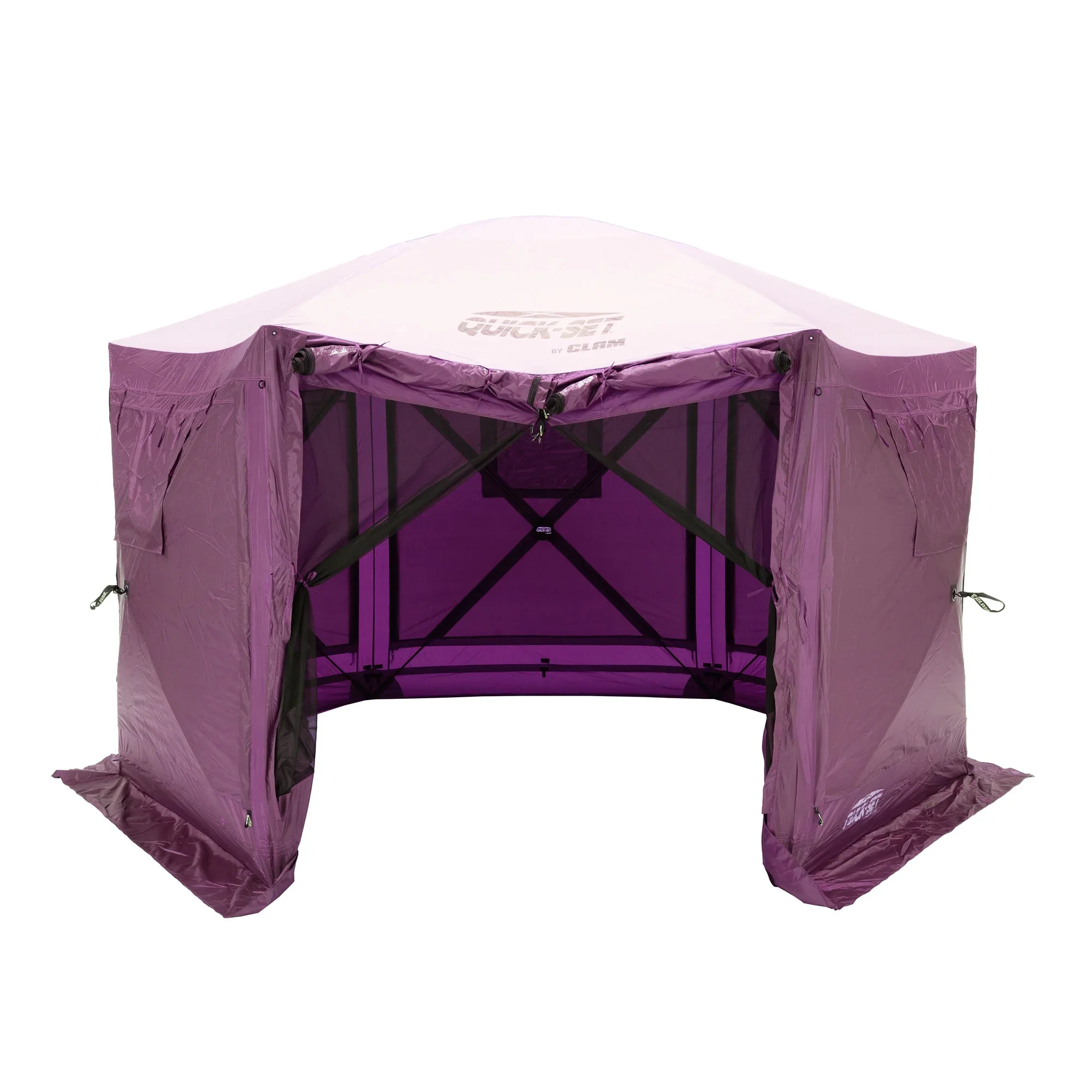 CLAM Quick-Set Pavilion 12.5 x 12.5' Portable Outdoor Canopy Shelter, Green - Image 28