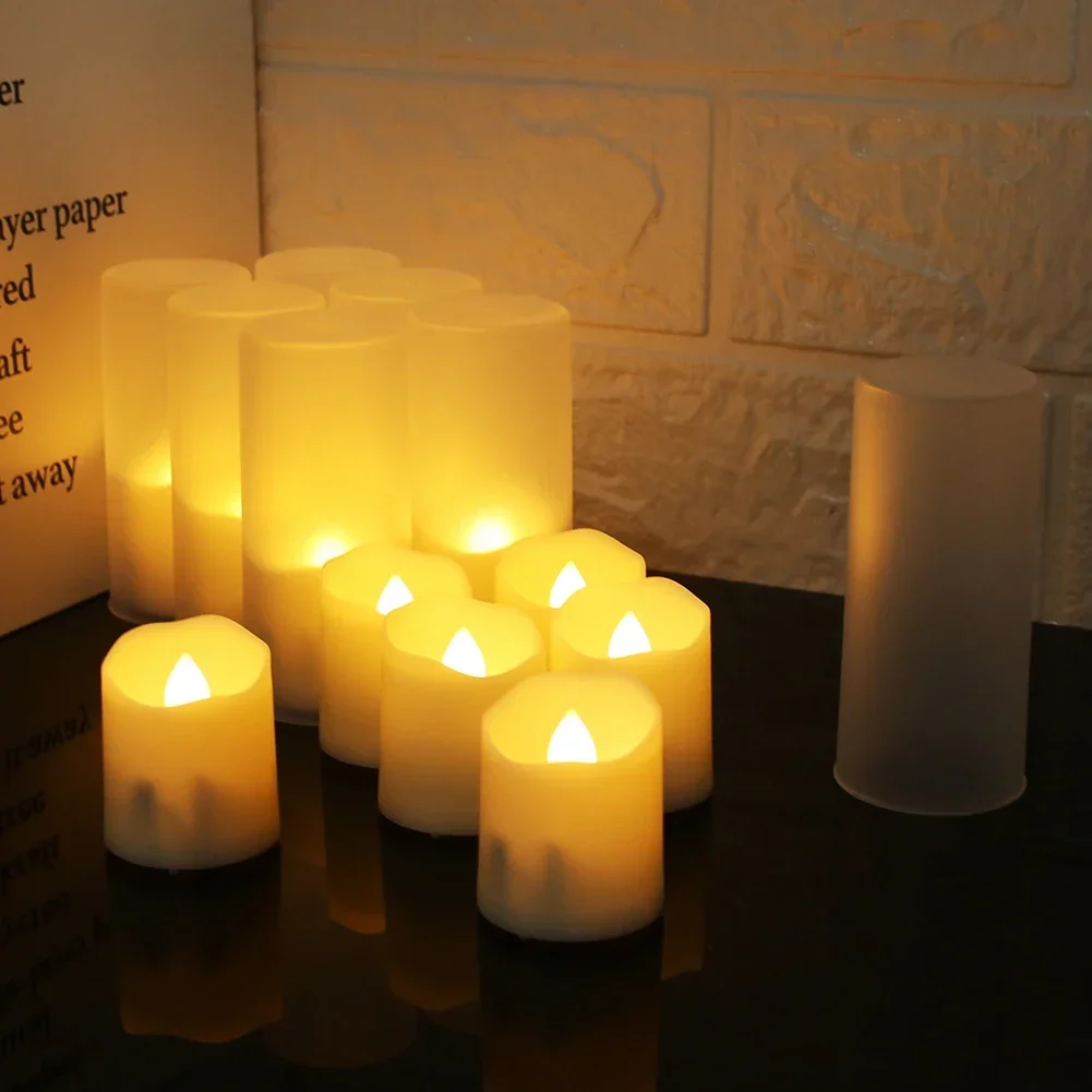 Set of 6 Rechargeable LED Candles with Timer Function - Image 13
