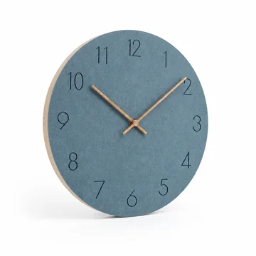 Wall Clock Silent Sweeping Movement Minimal Numeric Face
