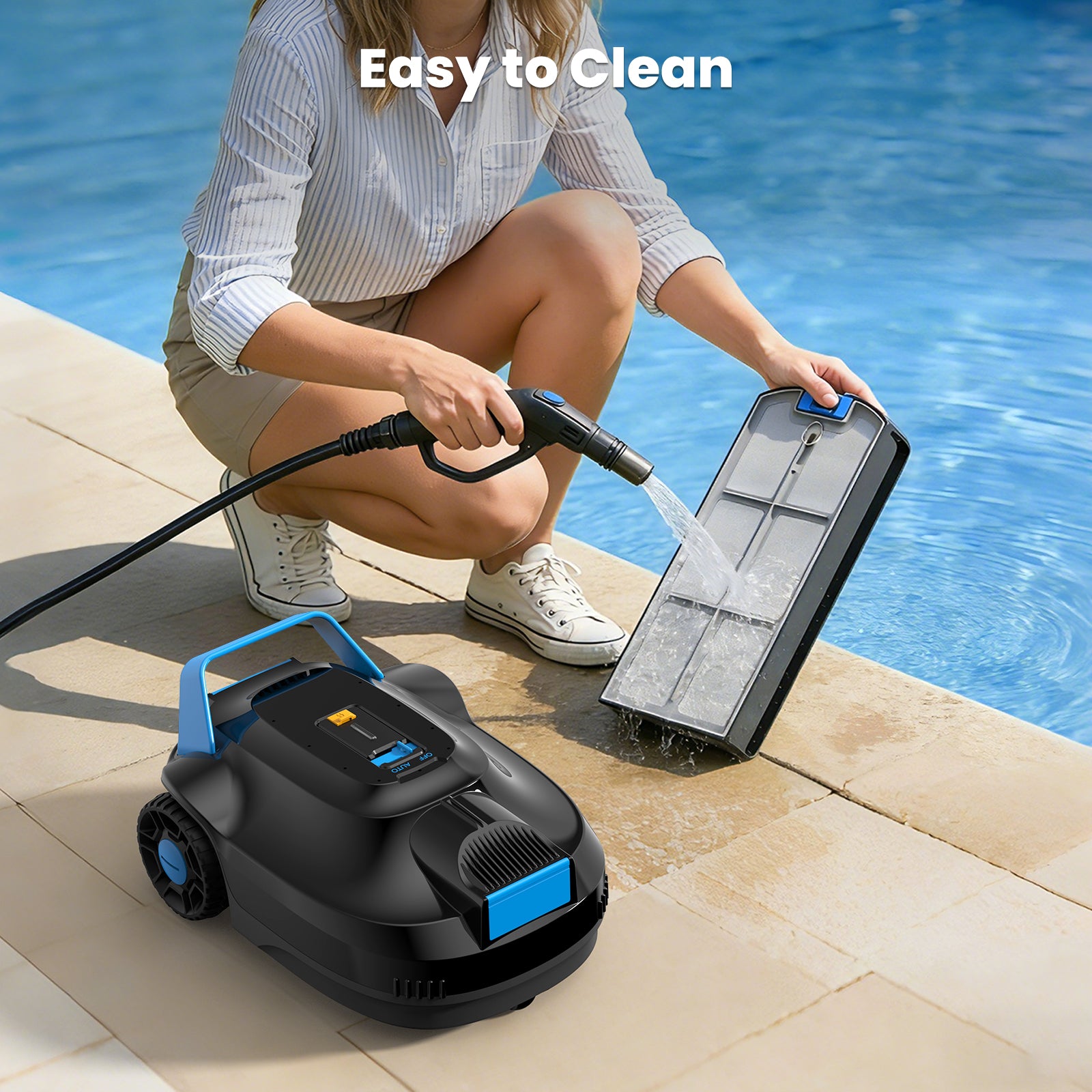 AIRROBO CP02 Cordless Robotic Pool Cleaner | 120-Min Runtime - Image 7