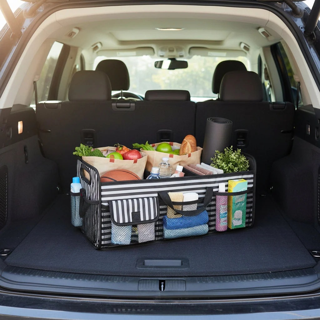 Spacious Waterproof Trunk Organizer – Foldable Car Storage Solution - Image 13