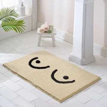Luxurious Microfiber Non-Skid Bath Rug (Washing Machine Friendly)