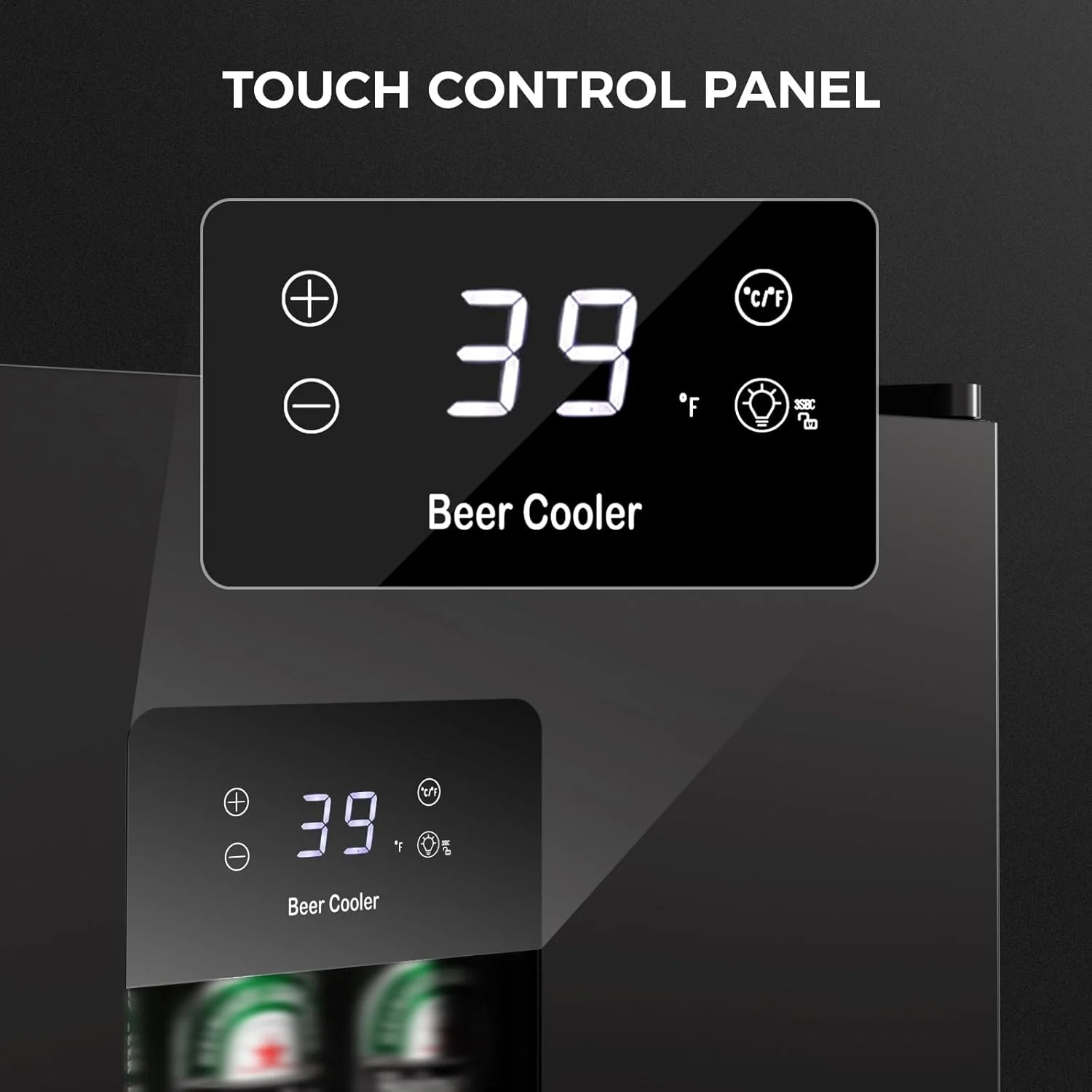 Kismile 3.2 Cu.Ft Beer Fridge WC5890 - Image 3