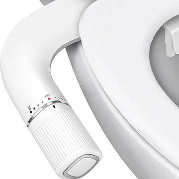 Bidet Toilet Attachment with Two Nozzles and Manual Water Control