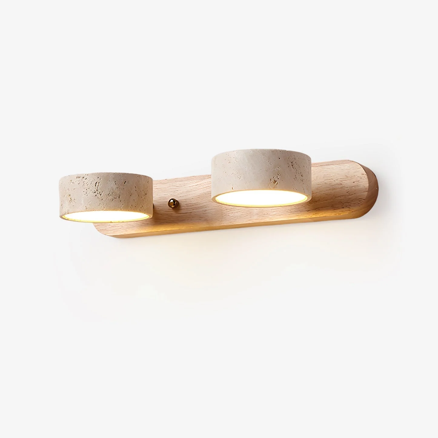 Chic Wall Fixture for Cozy Illumination - Elegant Stone Finish