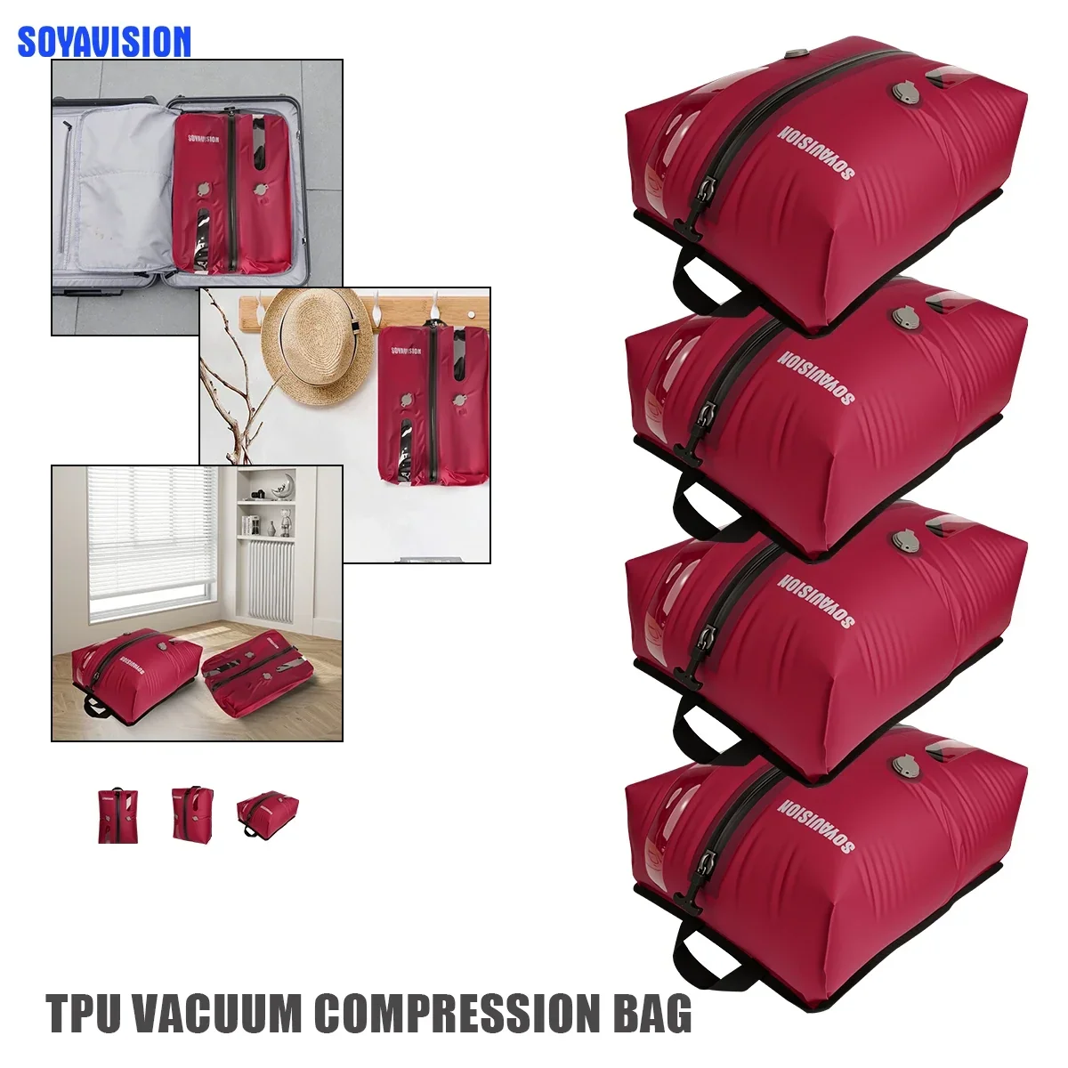 Travel Compression Storage Bags for Vacuum Sealing - Image 2